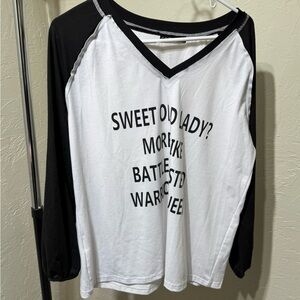 C.O.Z.Y. “Sweet Old Lady? More Like Battle-Tested Warrior Queen” V-Neck Tee XL